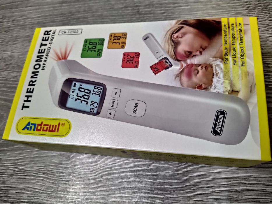 Termometru  Digital cu Infrarosu, NON-CONTACT, CK-T1502, CU ALARMA