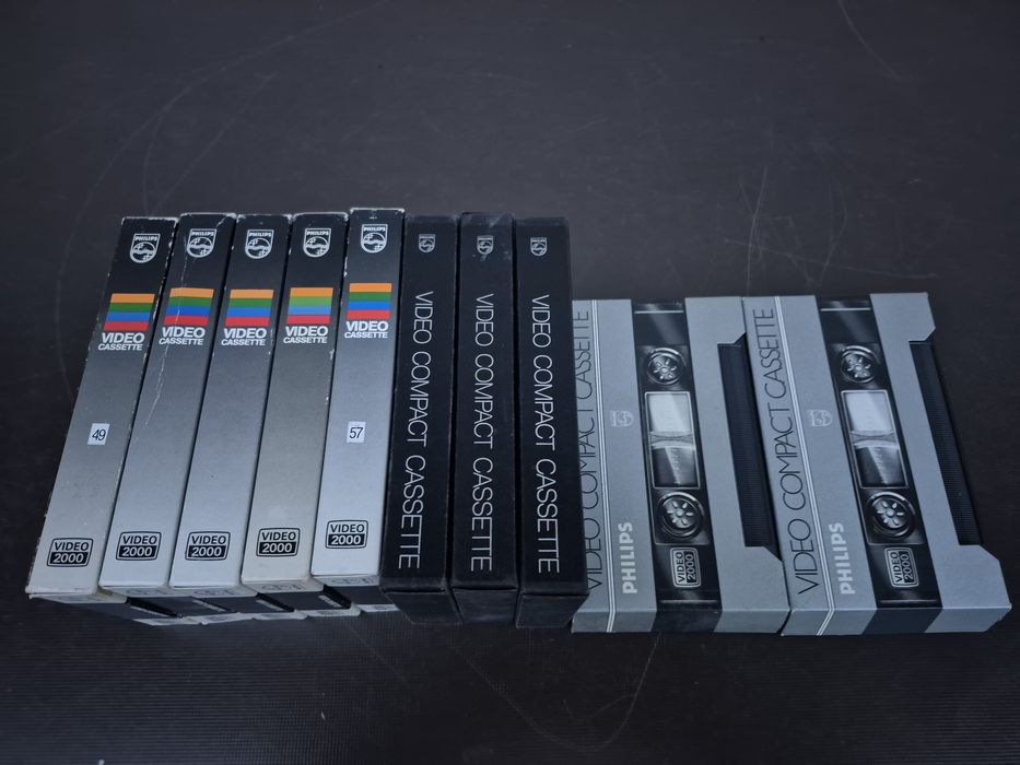 Vând lot 10 casete video 2000 VCC Philips,240,360,480minute cu filme
