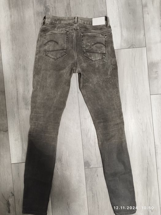 Blugi G-star, W28 L32, original denim 100%, damă, talie înaltă, skinny