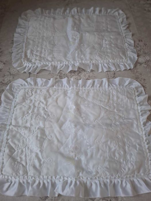 Кувертюра/Шалте за спалня с къдрици 3 части