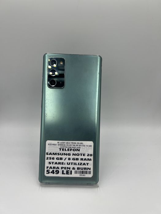 Samsung Note 20 256Gb / 8Gb Ram #33181