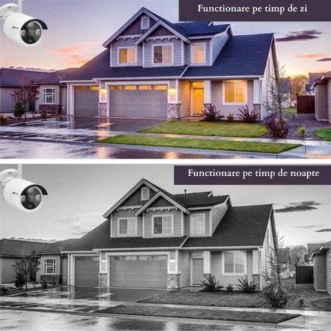 Sistem de Supraveghere Profesional CCTV 4 Canale 6MP Wireless NVR