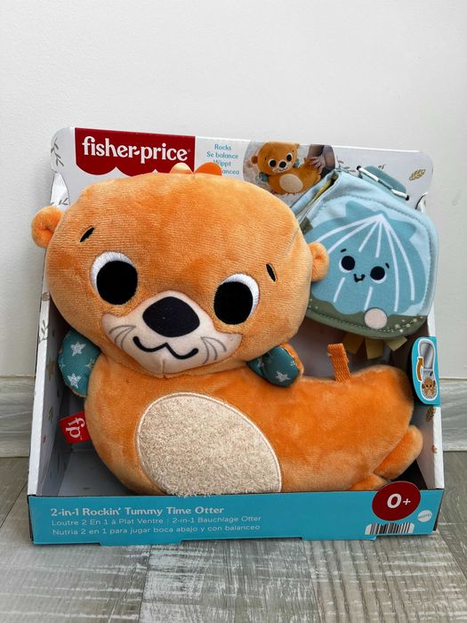 НОВА Fisher-price играчка 2in1 Rockin Tummy Otter