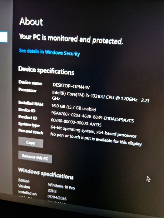 Lenovo ThinkPad L14 Gen 1 i5 / 16GB RAM / SSD – stare foarte bună
