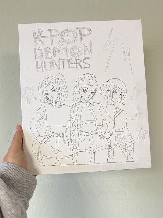 Платно за рисуване K-pop Demon Hinters