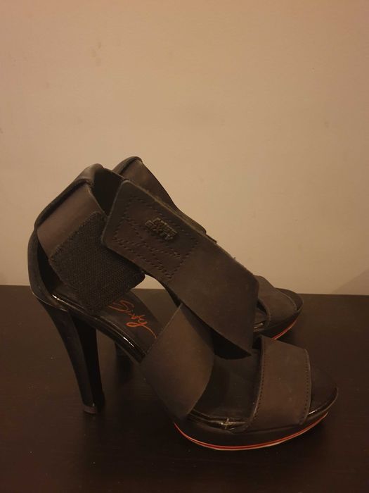 Miss sixty кожени сандали/обувки на висок ток