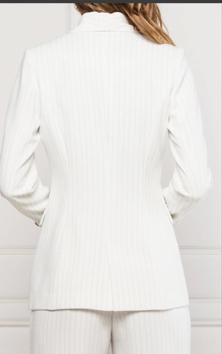 Sacou nou Guess Marciano, alb cu dungi subtiri, mar 40