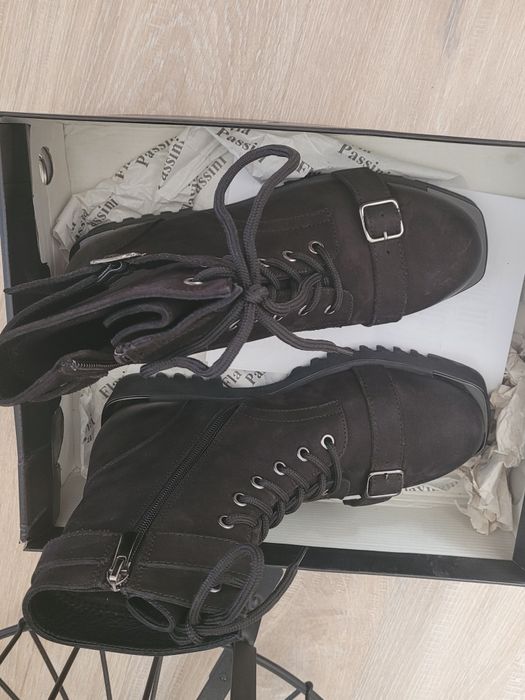 Ghete bocanci flavia passini piele negre noi 39