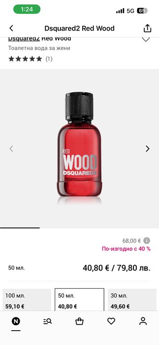 Dsquared2 Red Wood чисто нов парфюм