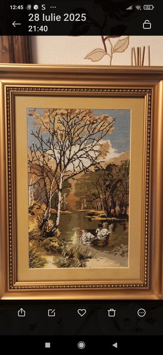 Goblen " Lebede " înrămat