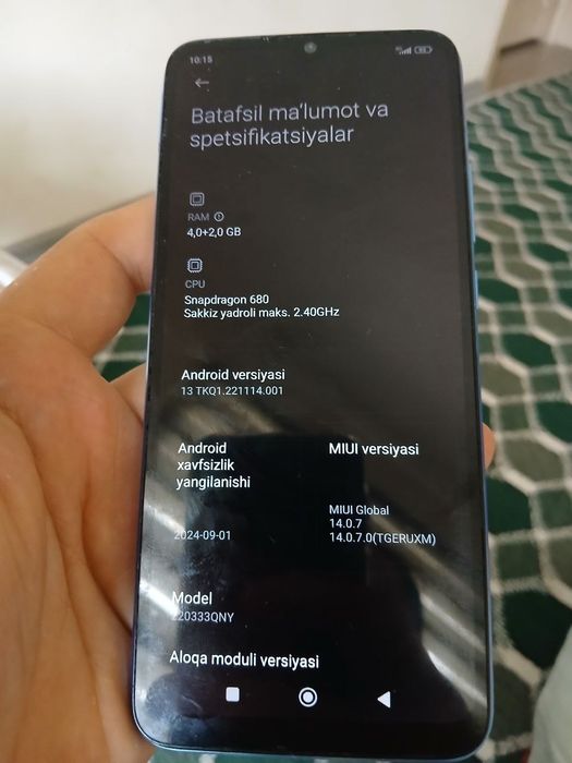 Redmi 10c 128Gb xotira