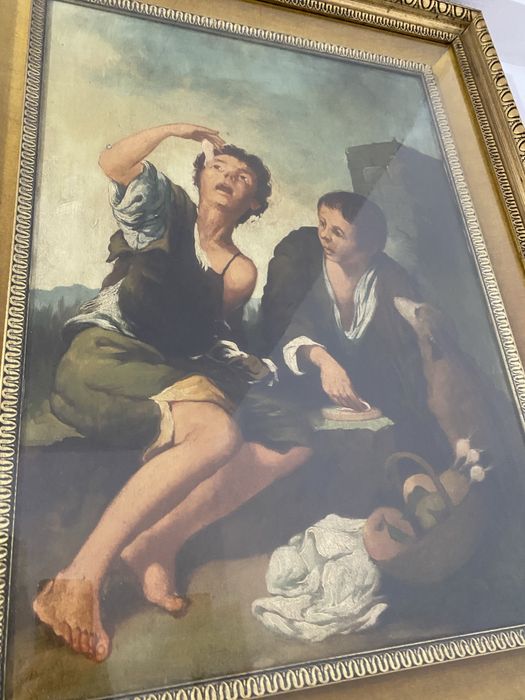 Tablou Vintage Pictura pe Panza Rama Lemn Antic