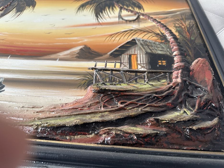 Картина релефна подписана