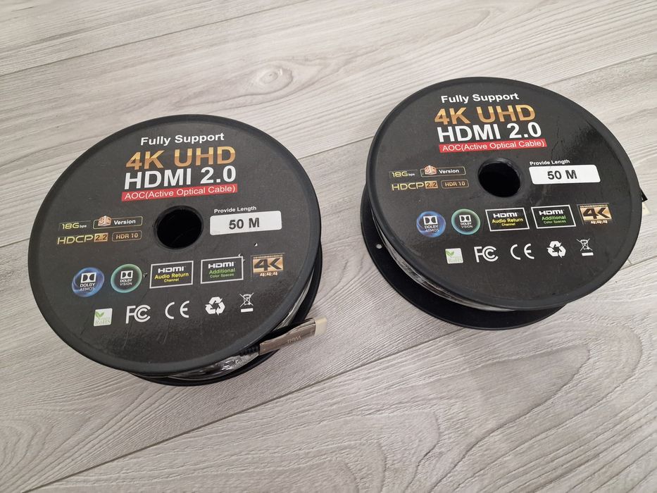 Cablu HDMI 50m, 4K, fibra optica