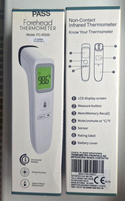 Termometru digital Profesional cu infraroșu