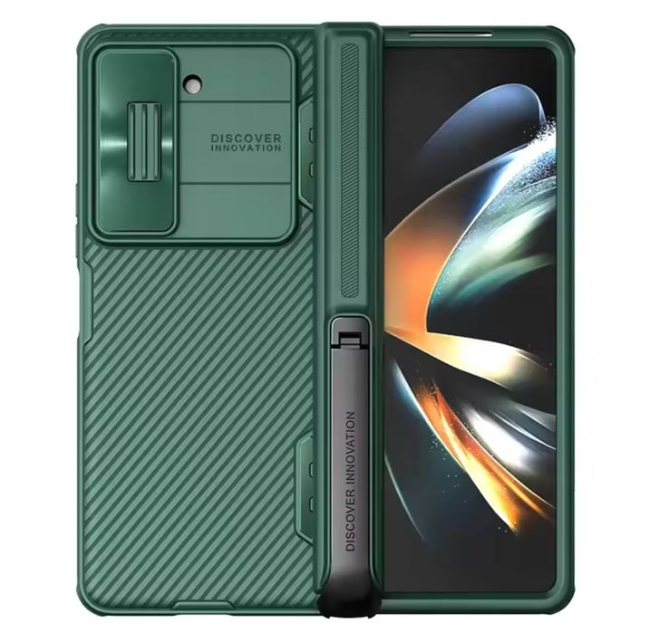 Samsung Z FOLD 4 5 Husa Nillkin Compozit Stand Case Folie Protect