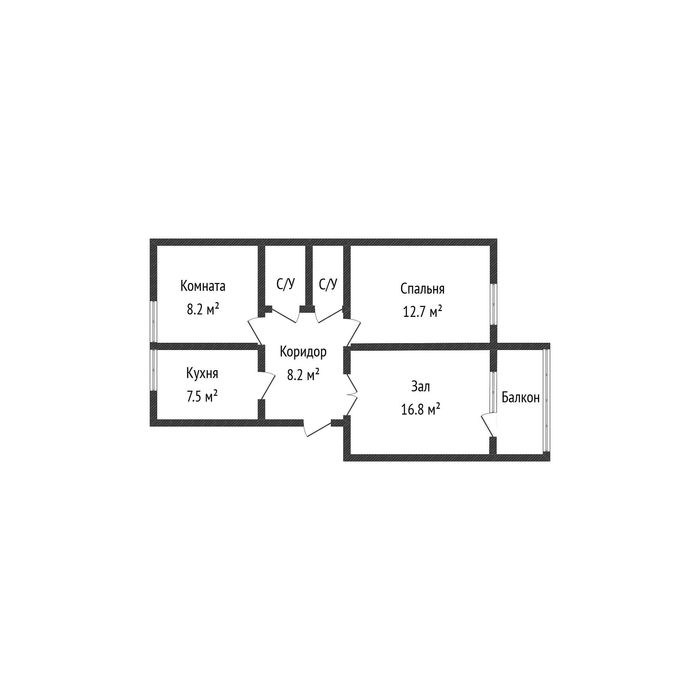 3комн. квартира  р-н.Центр