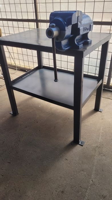 banc lucru masa metalica sudura solida batut fier tabla otel groasa 4