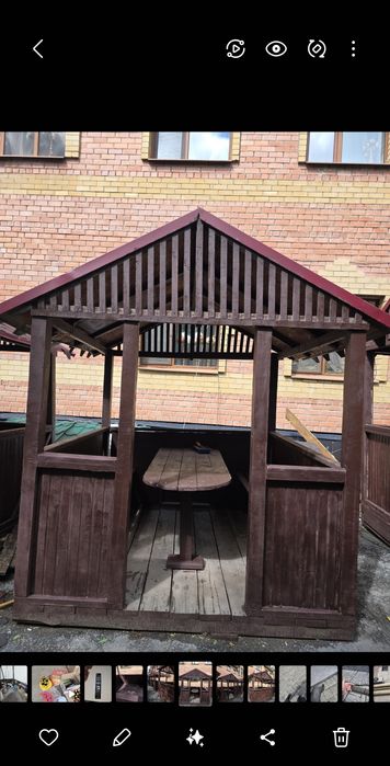 Беседка ағаш уй  навес