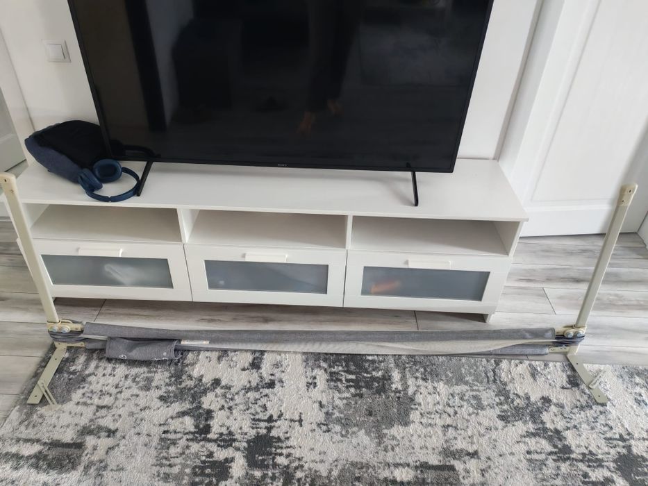 Protectie laterala pat Classic XXL. 200 cm, gri, Primabobo