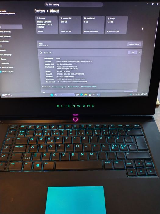 Dell Alienware R3 15 Gaming i7 ssd gtx