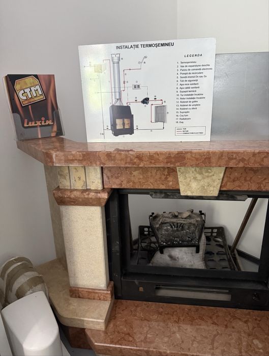 Imbrăcăminte marmură șemineu/ termoșemineu Italia