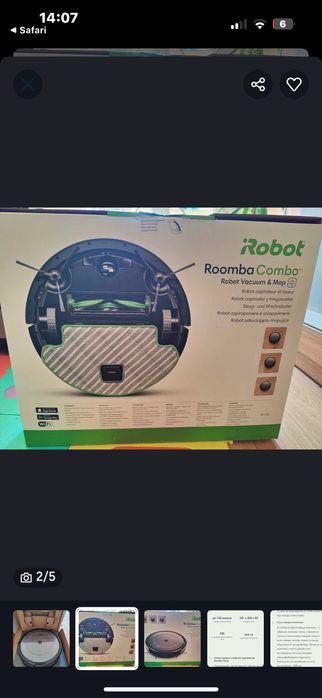 Робот  irobot roomba с моп