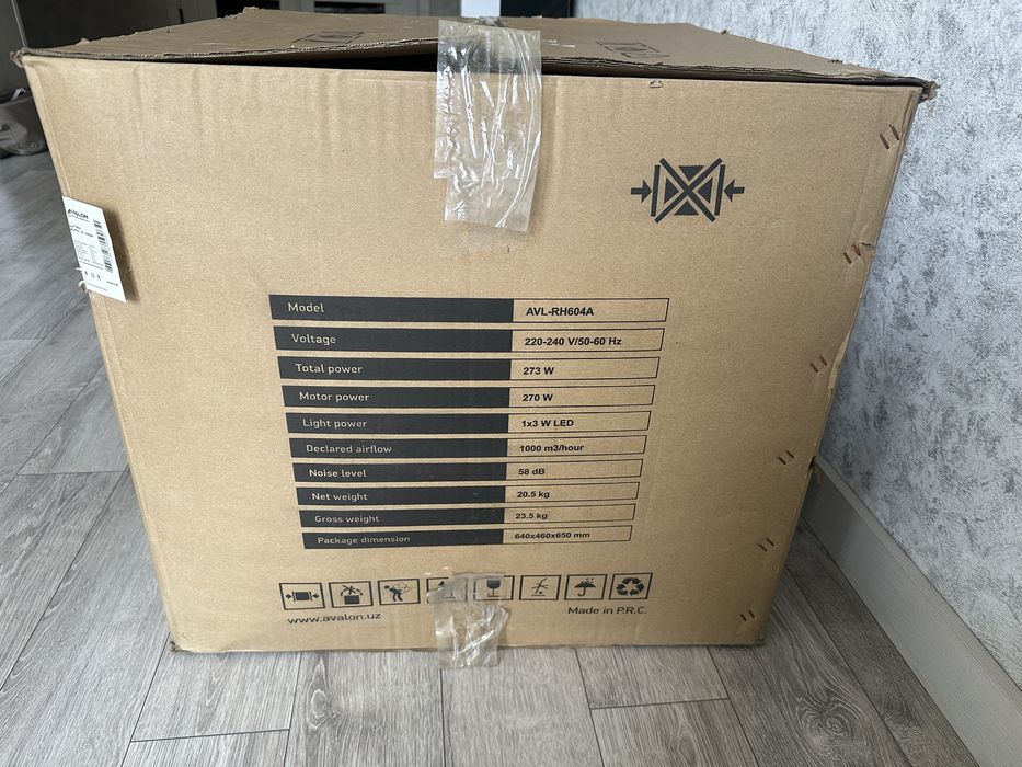 Вытяжка Avalon RH-604A модел сотилади. Медиапаркдан 300$ га олганман