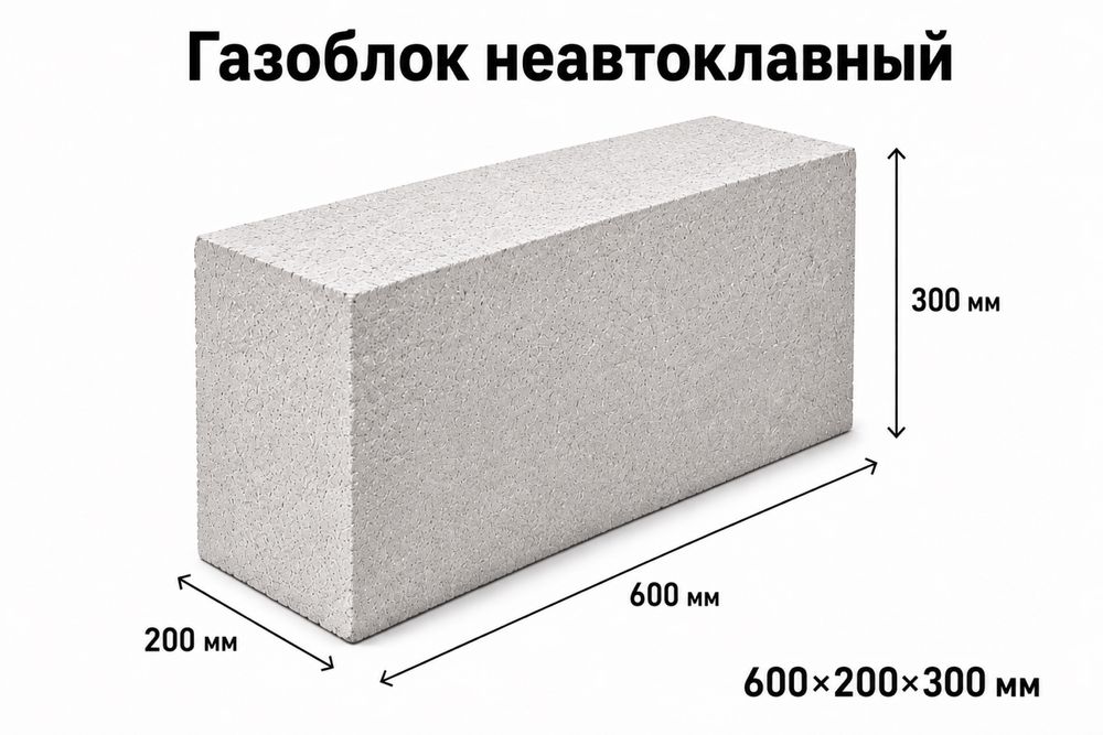 Газоблоки неавтоклавные