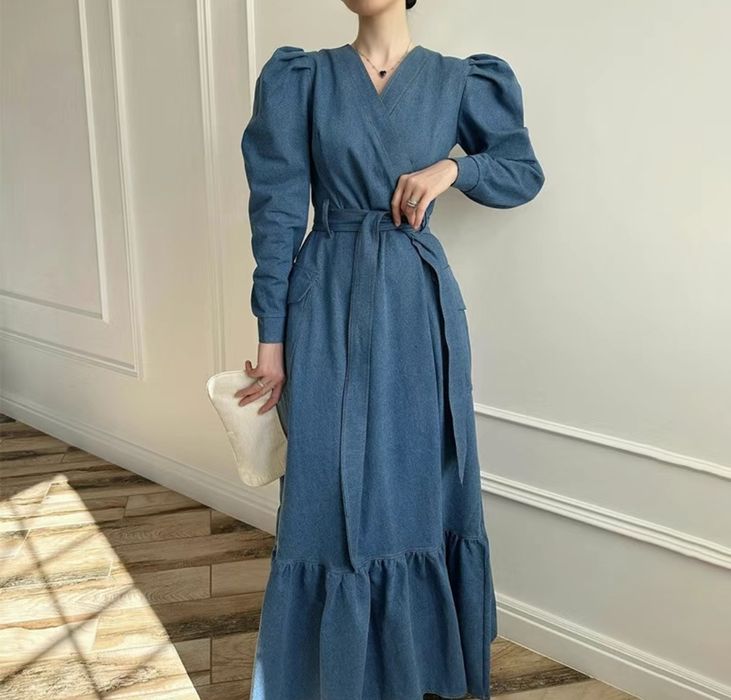 Джинсовая платье