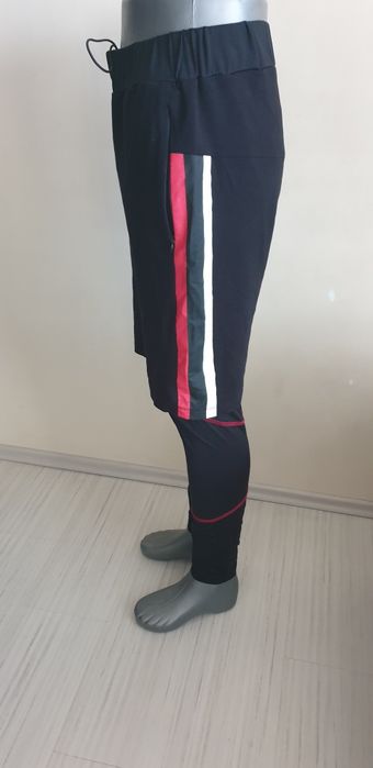 Philipp Plein Sport 2 in 1 Stretch Mens Size M / L  НОВО! ОРИГИНАЛ! Мъжки Къси Панталони + Клин