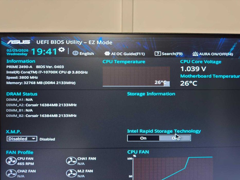 Kit i7 10700K + Asus Z490-A + Cooler / optional 32GB DDR4 Corsair