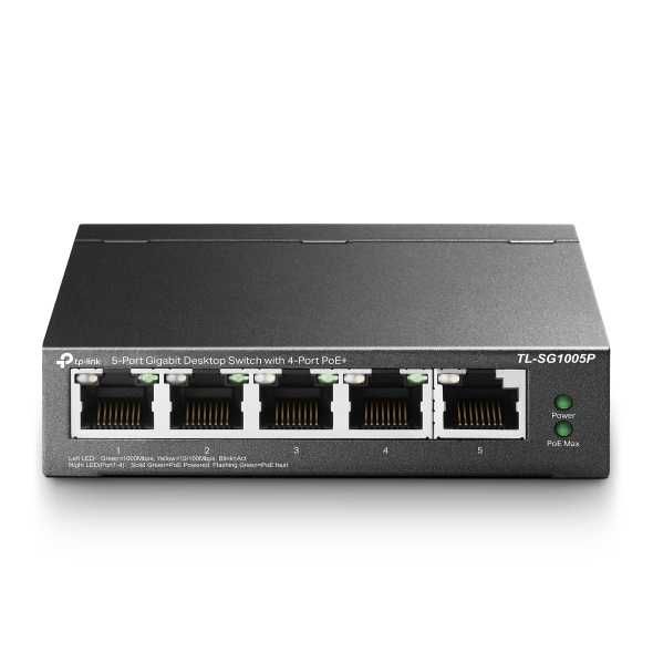 TP-LINK 5 портов Gigabit - TL-SG1005P (65W) Коммутатор Switch POE