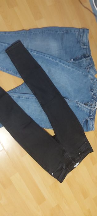 3 blugi, Pull and Bear si H&M, Skinny& Mom jeans