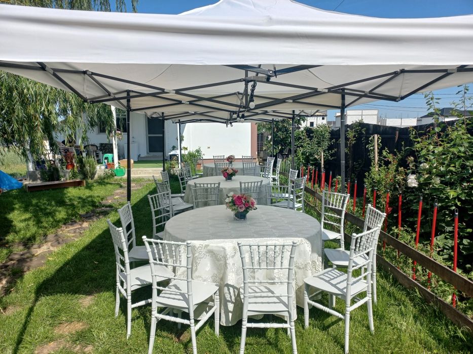 Inchiriez pentru evenimente mese,scaune,corturi,vesela