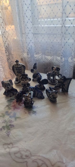Гжель фигурки фарфоровые