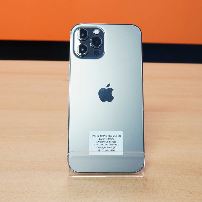 Apple iPhone 12 Pro Max 256 GB, Graphite, GARANTIE 12 LUNI