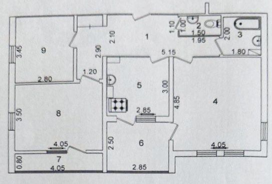 ‼️На массиве Курувчи (Строитель) продается огромная 3-комн. квартира‼️