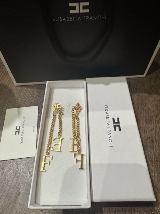 Elisabetta Franchi Оригинални Обеци, купени за 440лв,продават се 199лв