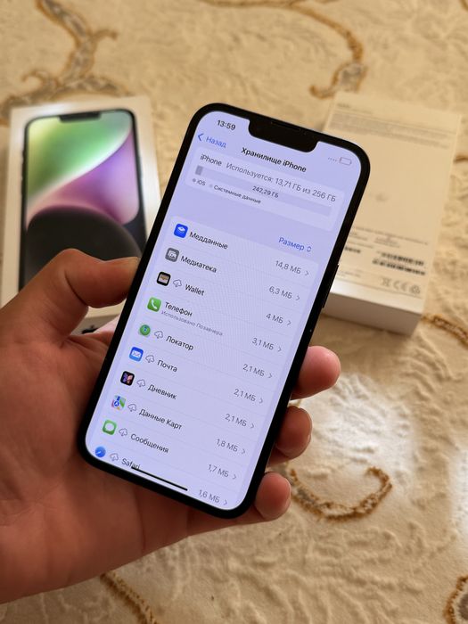 Айфон iPhone 14 256GB 100% На Гарантии
