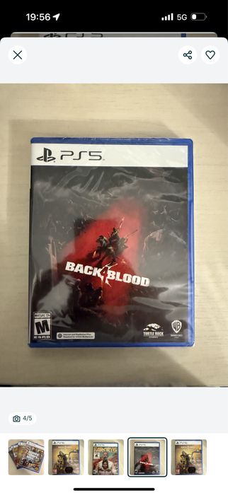Игры для ps5(Farcry6 ,Gta5 , back4blood)