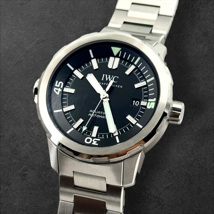 IWC Aquatimer Automatic Black Dial Steel мъжки часовник