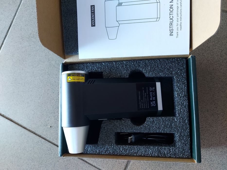 Suflanta portabila brushless turbo fan