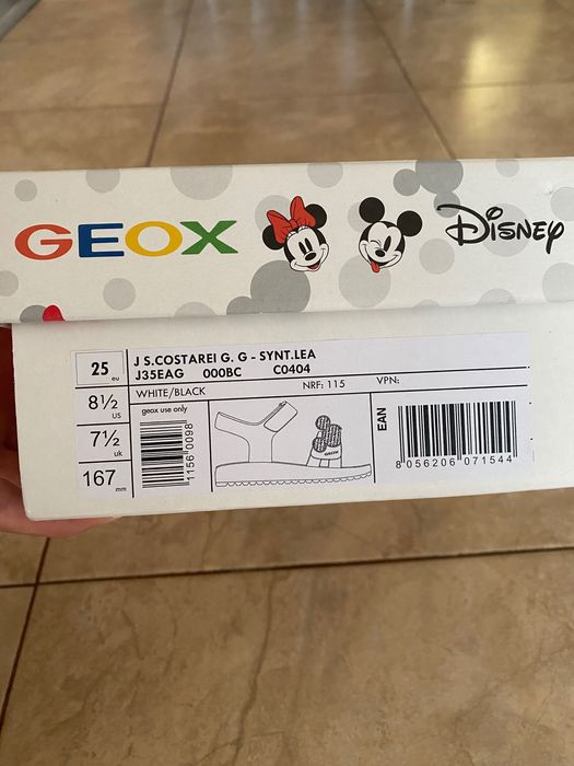 Детски нови сандали Geox Disney 25 номер