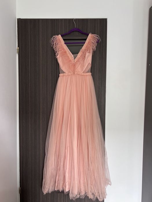 Rochie lunga din tull