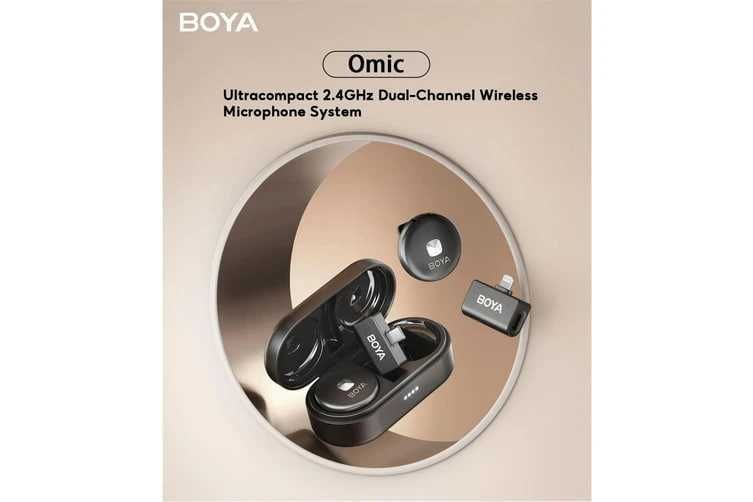 BOYA Omic-D для iPhone Беспроводной петличный микрофон.  ест Доставка