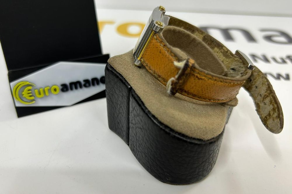 Ceas dama Michel Herbelin Art Deco,curea ,carcasa 26mm, mecanism -N-