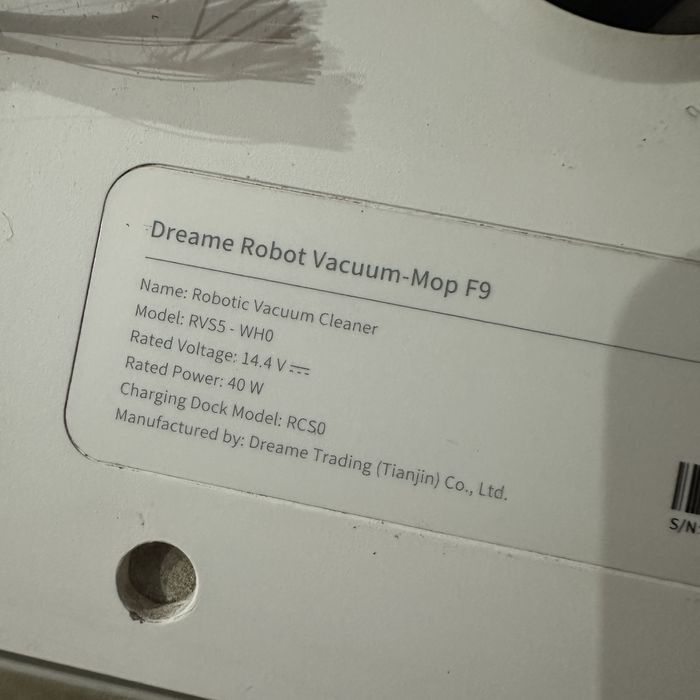 Робот пылесос Dreame Vacuum-Mop F9