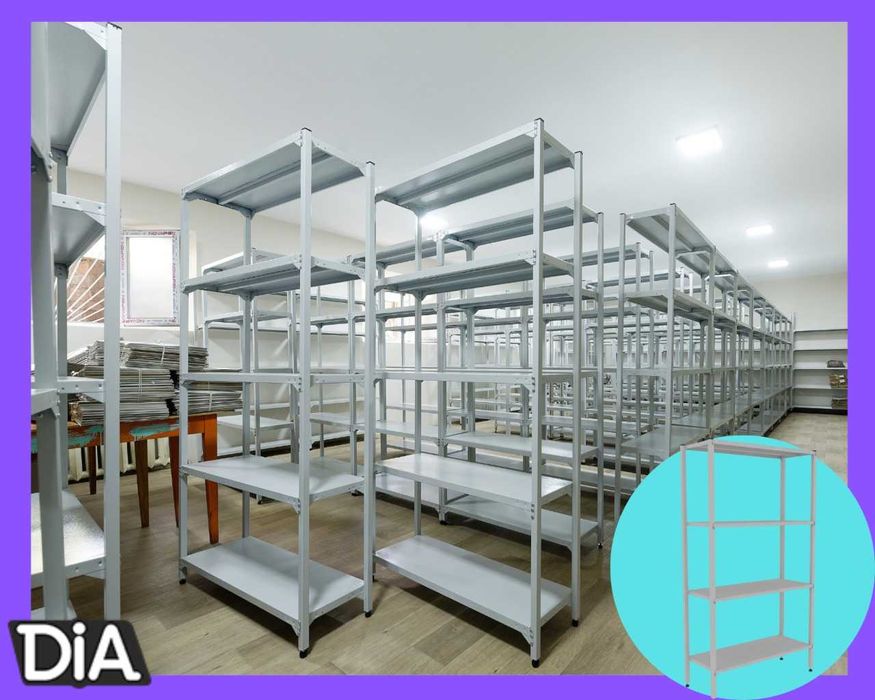 Arxiv stellaj, rafli metall tokchalar, ombor tokcha, архивный стеллаж