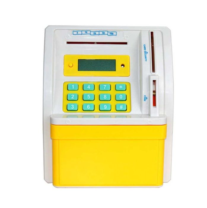 Сейф за деца тип „банкомат“  отваряне с парола / С процеп за банкноти